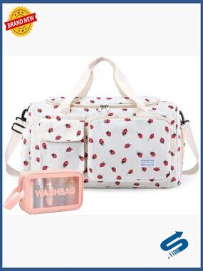Small Gym Bag with Shoe Compartment and Wet Pocket Travel Duffel